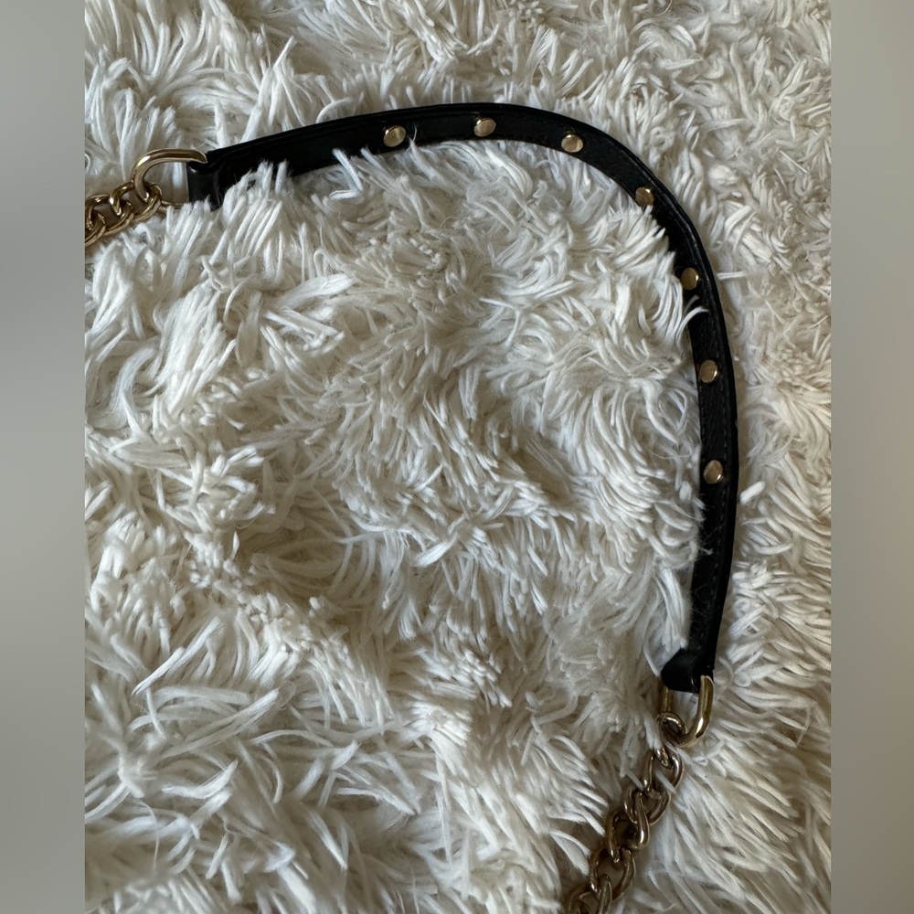 Rebecca Minkoff Crossbody Black Leather Bag with Gold Tone Hardware - Picture 10 of 14